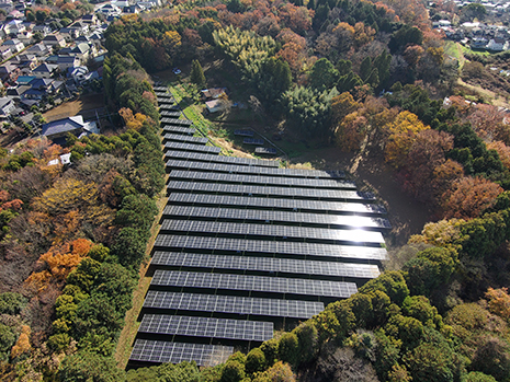 供給を行う北関東の太陽光発電所