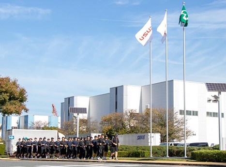 Training at Isuzu Technical High School (pacing training)