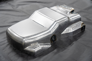 受賞した自動車板金の課題作品