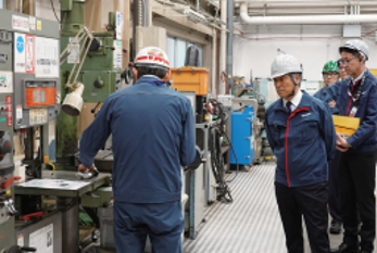 南COO(2025年当時)自ら現場の安全活動を巡察