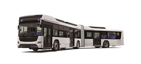 ハイブリッド連節バス