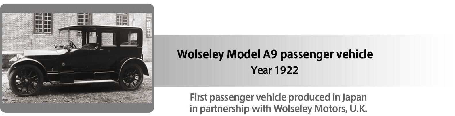 Wolseley Model A9 passenger vehicle