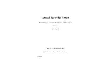 Annual Securities Report