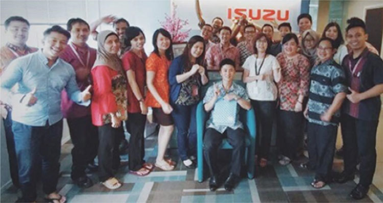 駐在最終日の記念写真