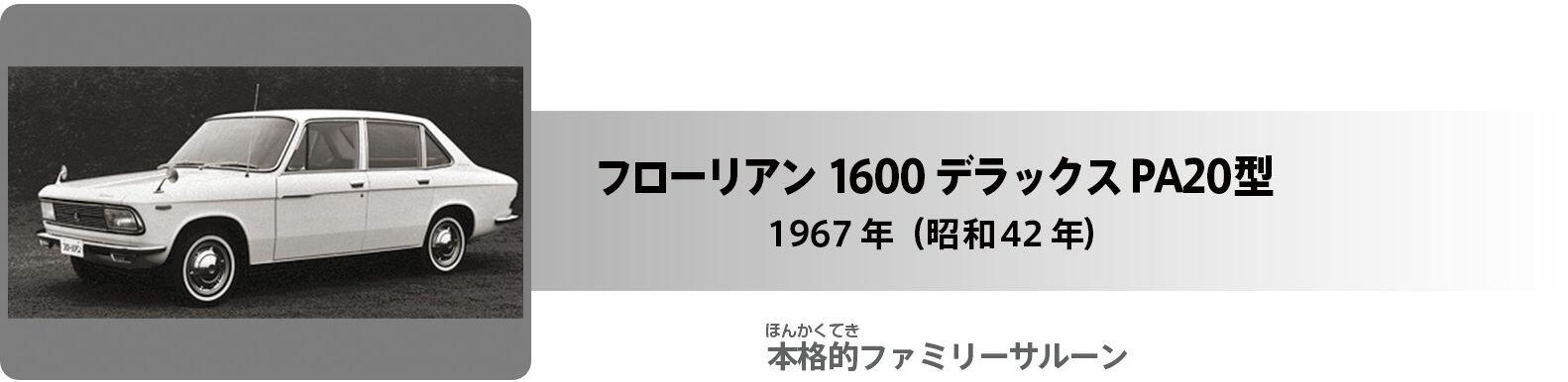 フローリアン1600デラックス PA20型 タイトル