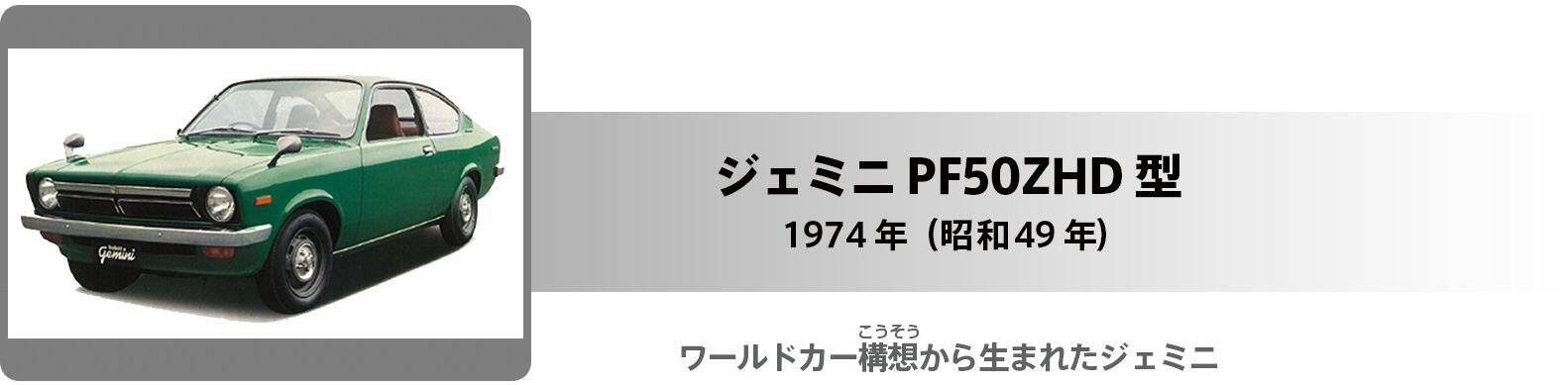 ジェミニ PF50ZHD型 タイトル