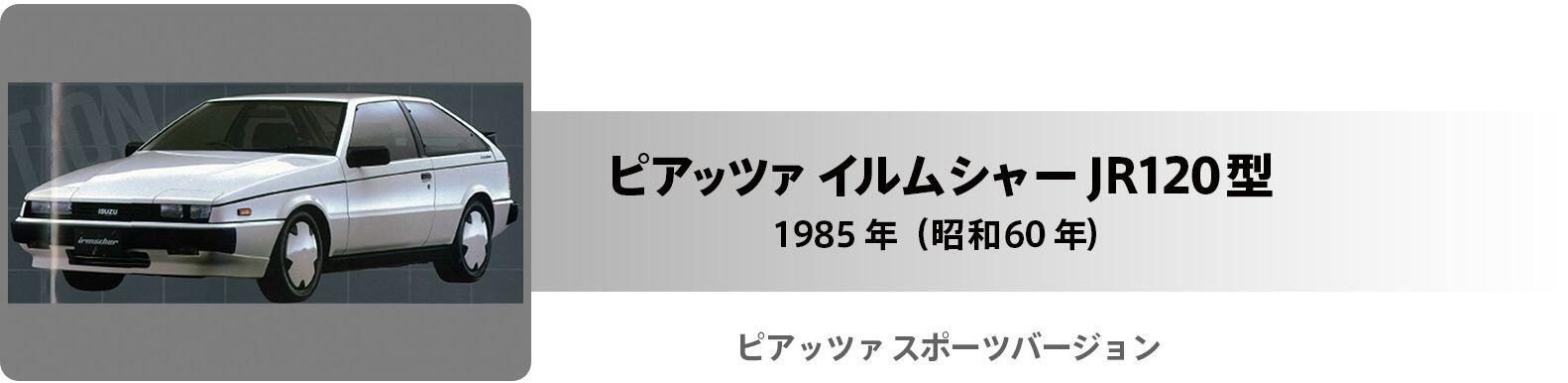 ピアッツァ イルムシャー JR120型 タイトル