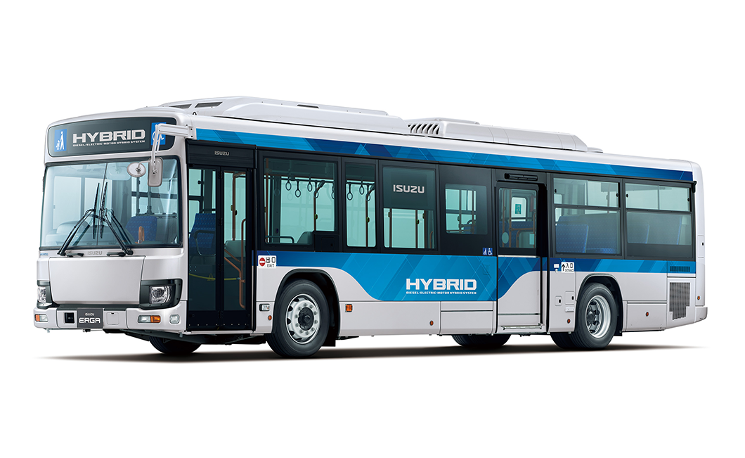いすゞ、路線バス「エルガハイブリッド」を一部改良して発売