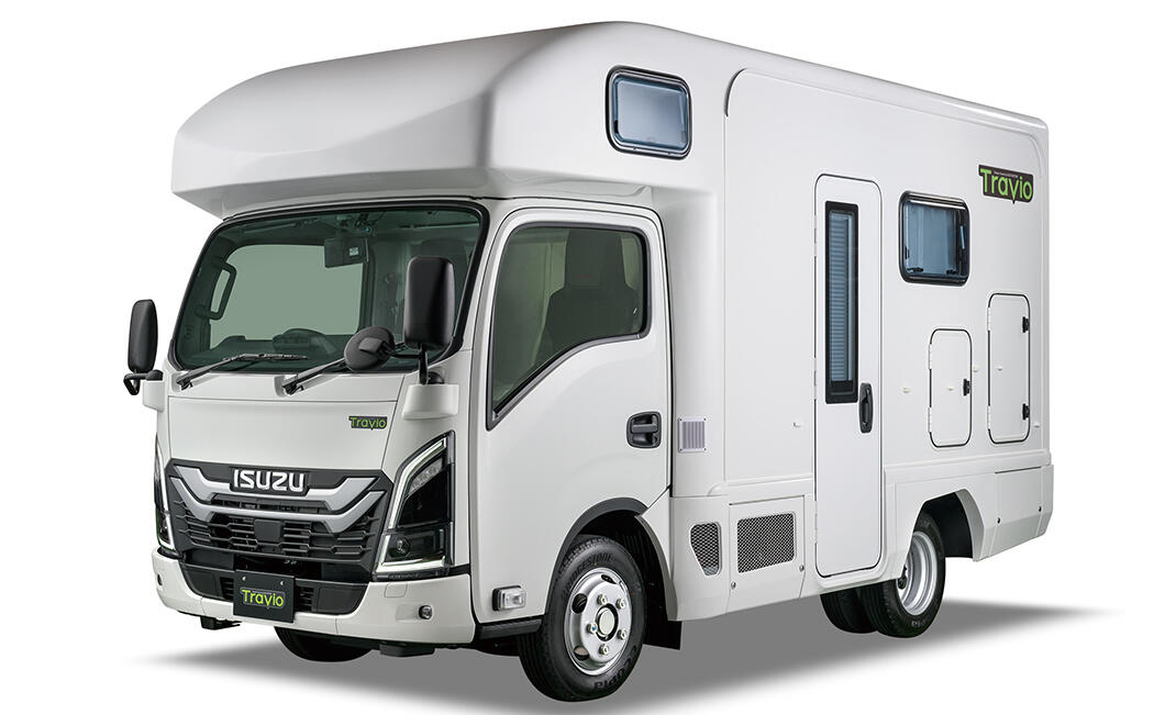 いすゞ、「FIELDSTYLE EXPO 2024」に出展～国内唯一、ディーゼルエンジンを搭載したAT限定普通免許対応のキャンピングカー専用シャシ「Travio」を初公開～