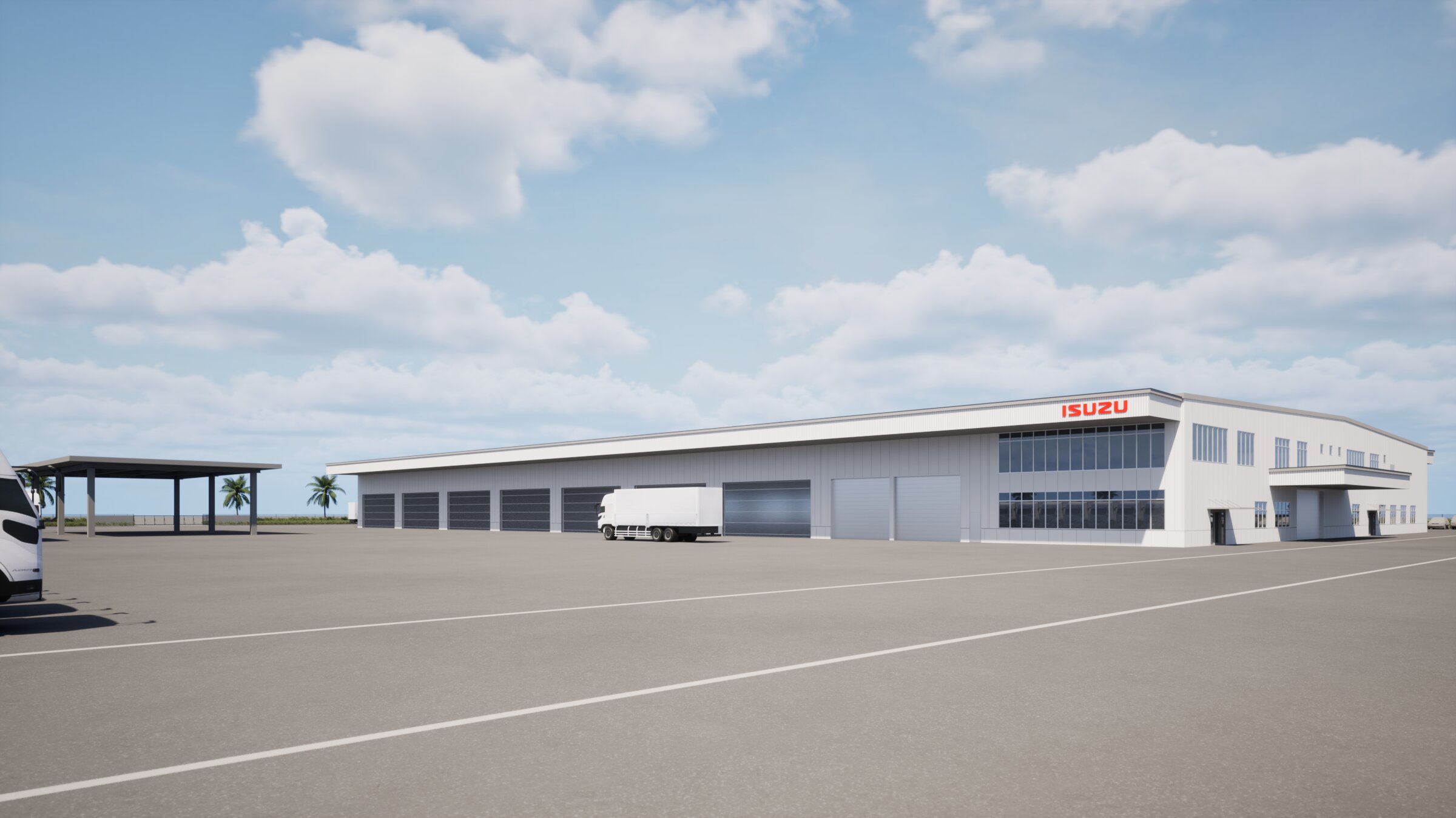 近畿圏の新車納入前点検機能を集約した新車車両センター(イメージ)