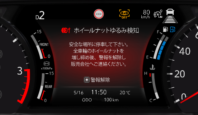 警告表示